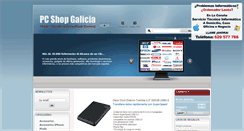 Desktop Screenshot of pcshopgalicia.com